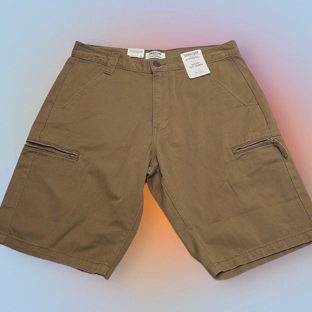 LEVI’s Men’s 30 Brown Cotton Utility Shorts